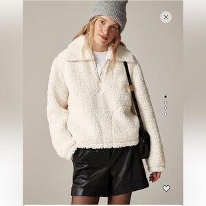 J. Crew Sherpa Half-Zip Fleece Pullover